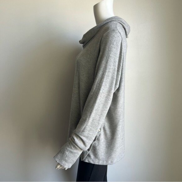 Michael Stars Cowl Neck Top with Thumbholes - LP - Picture 3 of 8